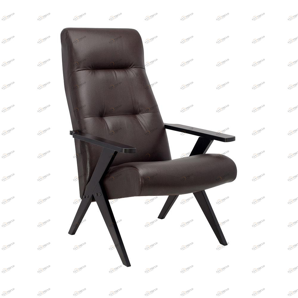 Кресло с деревянными подлокотниками венге Leset Tinto Vegas Lite Amber IMPEX ДИЗАЙНЕРСКИЕ 00-3967033 Коричневый 