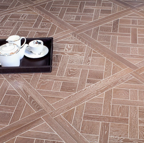 Модульный паркет Marco Ferutti Versailles Versailles Грей Дуб с брашью (Текстурированная) 600х600 мм 2600600015 - Вид №1