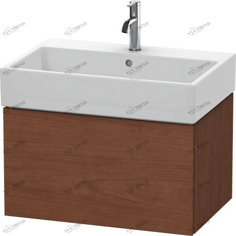 LC617601313 Тумбочка подвесная L-Cube #LC6176 684 x 459 мм Американский орех, натуральный шпон Duravit