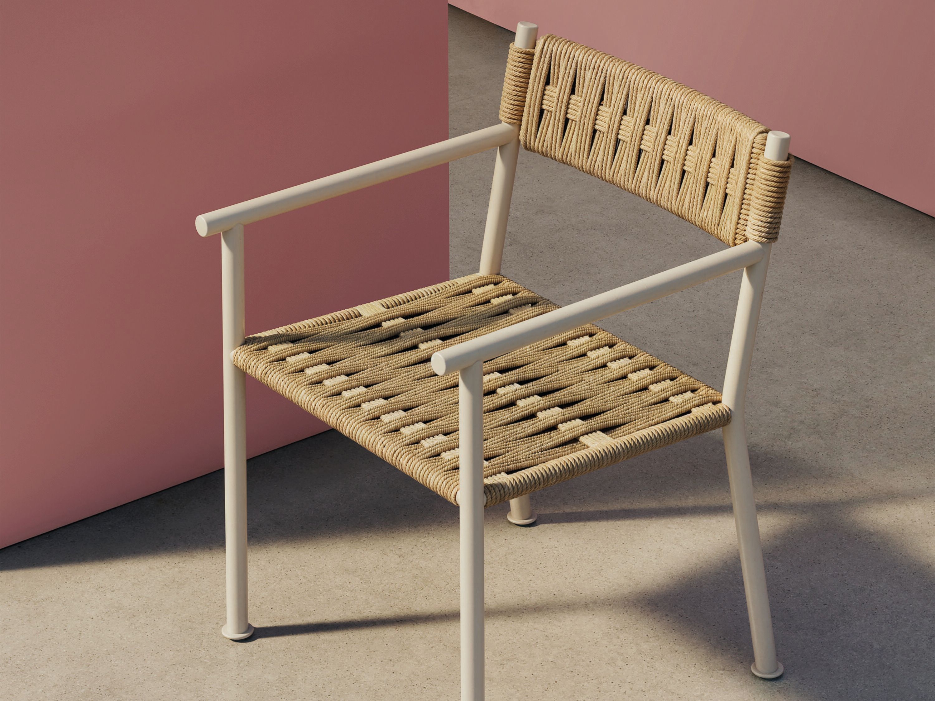 Садовый стул из полипропилена и алюминия с подлокотниками Andreu World Brezal ARCH-00121560 - Вид №2