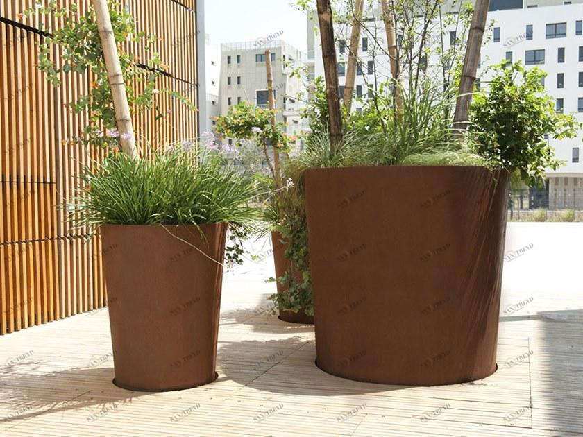 CYRIA Круглая сеялка для общественных мест из стали Corten ™ sun-id-1352862