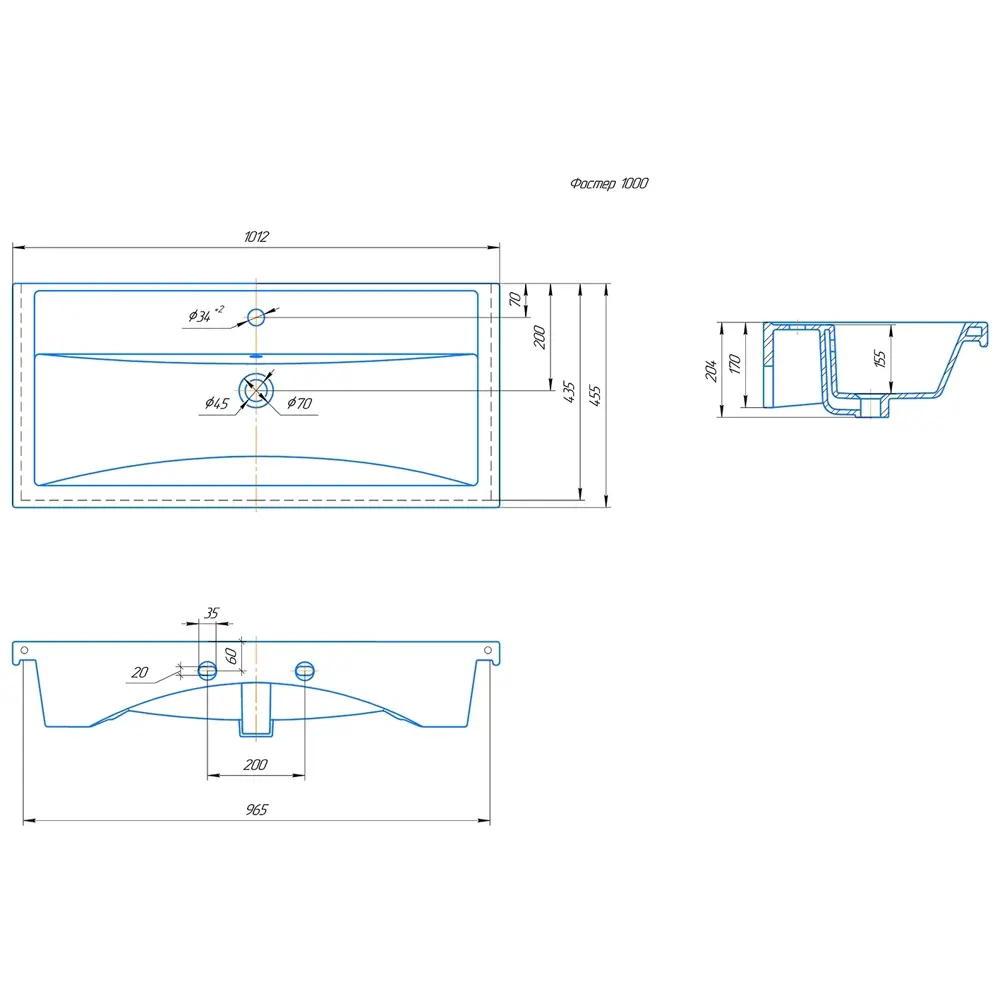 Раковина Kirovit Фостер — элегантное решение для современной ванной 82378765 STLM-0025872 - Вид №4
