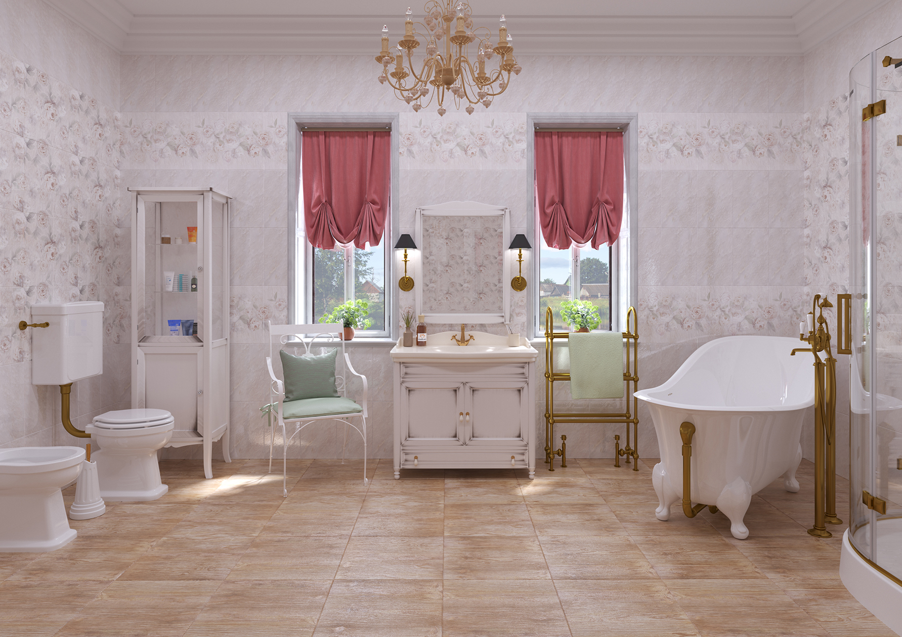 Керамическая плитка PEONIA 126873 25х40 см PiezaROSA  - Вид №1