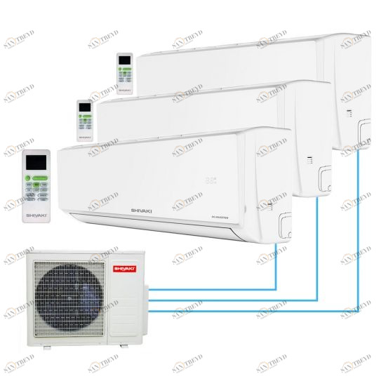 Мульти-сплит система Shivaki SRH-PM249DC на три комнаты sun-id-369836