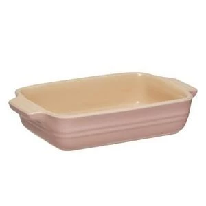 Блюдо прямоугольное Le Creuset, каменная керамика, 19х13 см, розовое