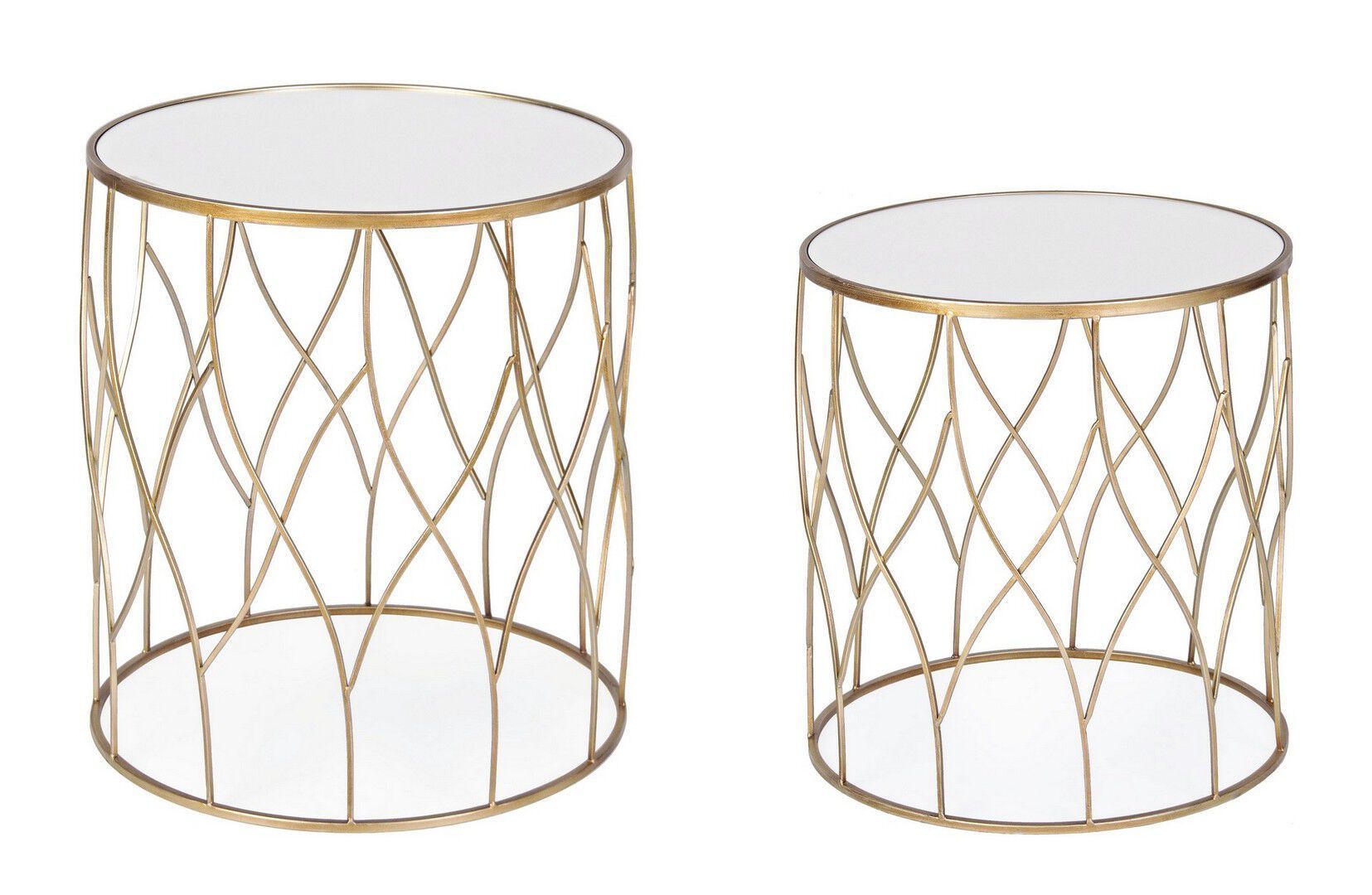 Набор из двух металлических журнальных столиков BIZZOTTO Elenor ARCH-00026381 - Вид №5