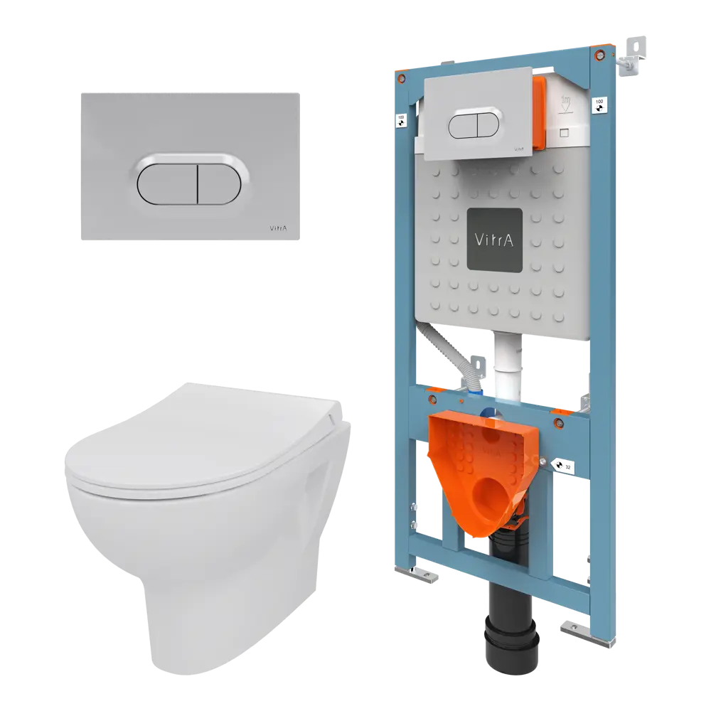 Комплект инсталляция с унитазом Vitra Stern 9016B003-7202 87071822 STLM-2020234 - Вид №2