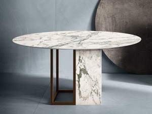 Круглый стол из керамогранита