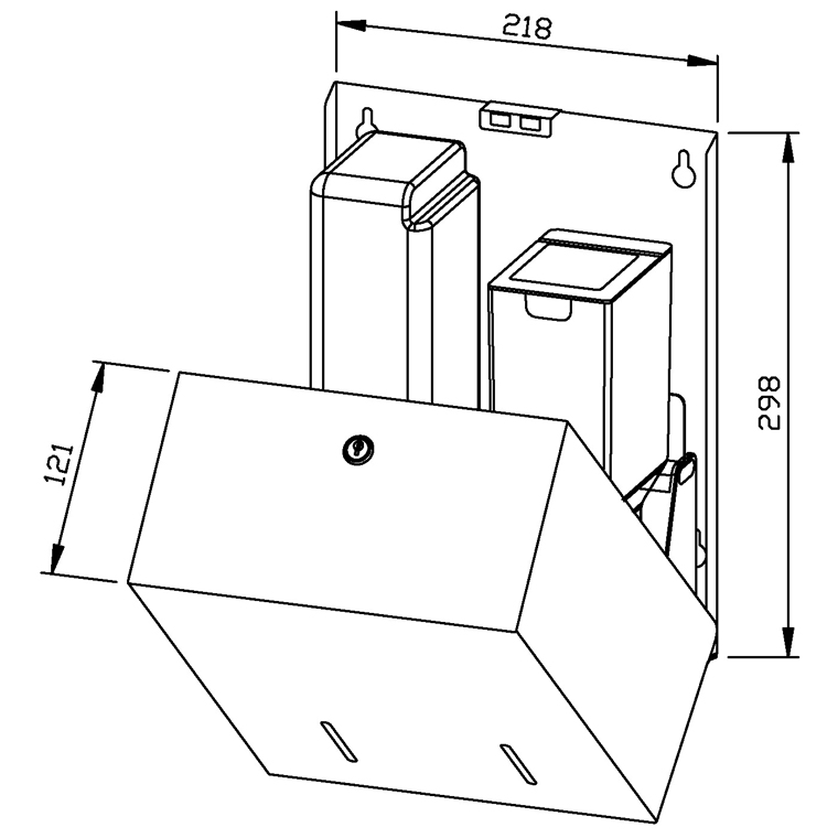 728726 Комбинированное мыло/дезинфицирующее средство (сенсор) WP585e-7 WAGNER_EWAR Wagner Ewar  - Вид №1