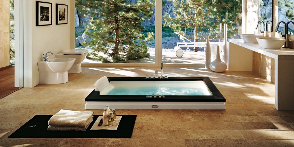 Ванна встроенная без гидромассажа Aura Uno Design 9450-082-Sx Jacuzzi 9450082SX - Вид №3