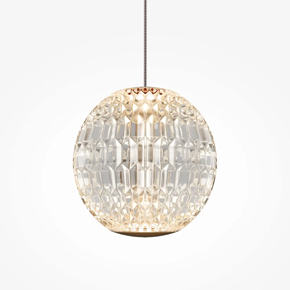 Светильник подвесной светодиодный MOD293PL-L140BS3K 30 м² нейтральный белый свет цвет латунь/прозрачный Maytoni STLM-2046094 - Вид №2