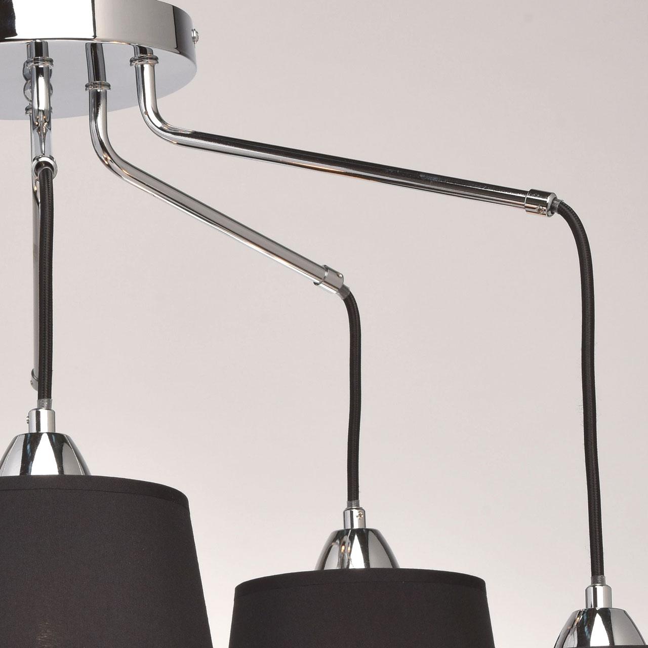 Подвесная люстра MW-Light Лацио 4 103011206 MW-LIGHT ДИЗАЙНЕРСКИЕ, ЛАЦИО 186362 Черный  - Вид №3