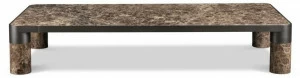 GHIDINI1961 Низкий прямоугольный журнальный столик из мрамора Bold
