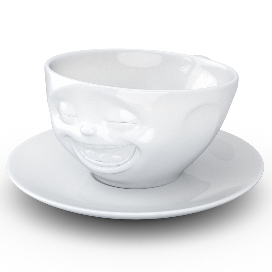 T01.47.01 Чайная пара tassen laughing 200 мл белая Tassen by FIFTYEIGHT PRODUCTS  - Вид №7