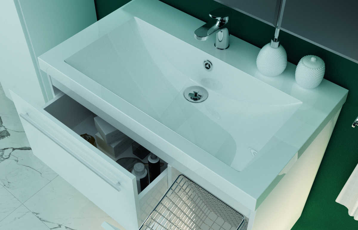 У51042 Тумба без раковины Соната 90Н 1д, 2я б/к 1 Marka Соната  - Вид №4