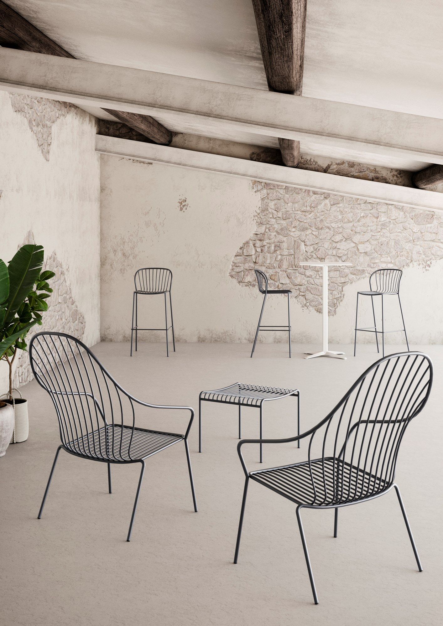 Металлический штабелируемый стул GABER Amitha ARCH-00075340 - Вид №6