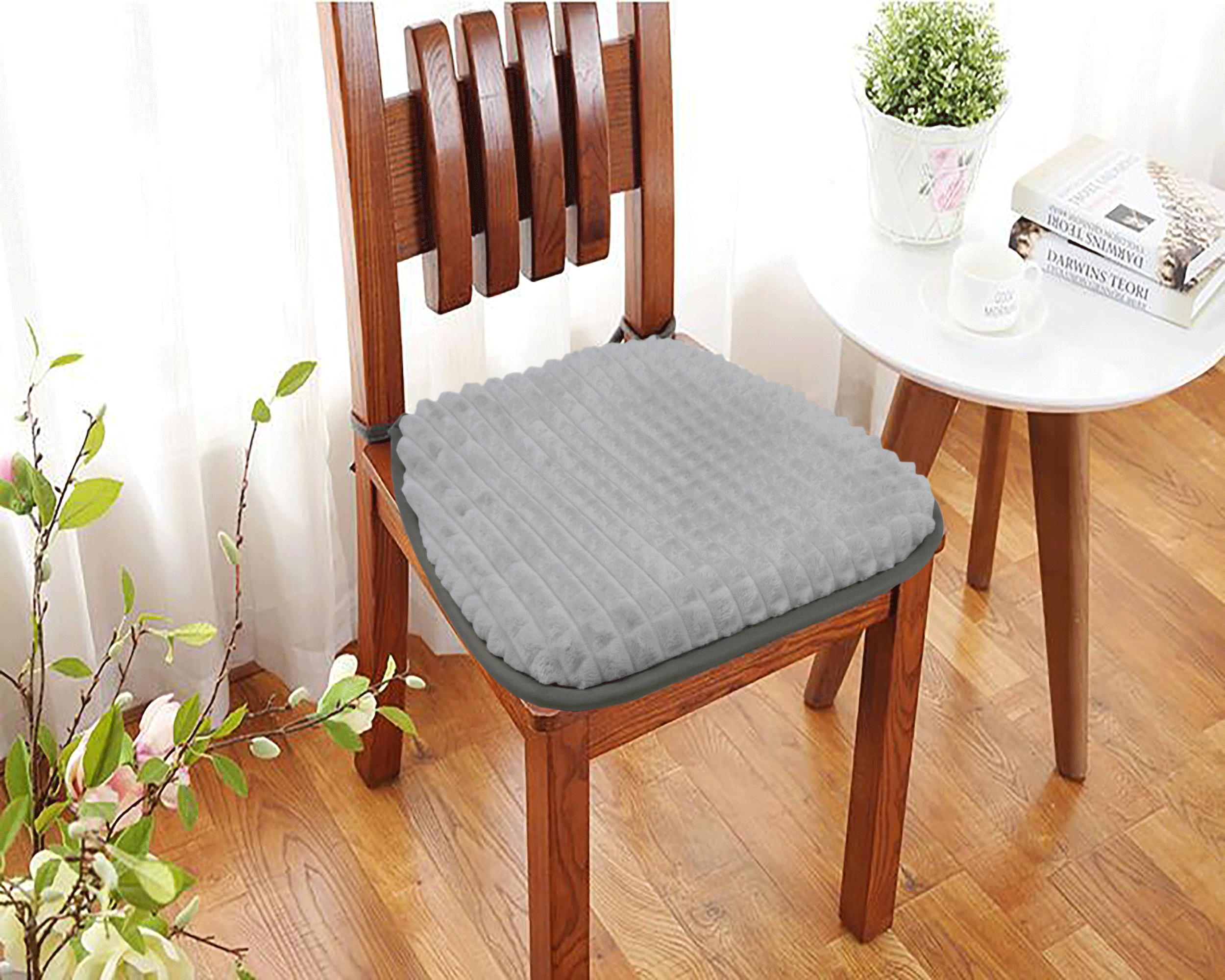 Галета Santreyd «Плюш» серая для стула 40×38 см 82234008 STLM-0022492 - Вид №3