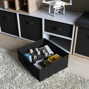 KONSENSA Органайзер для хранения 15×31×31 см, черный спанбонд 89388014