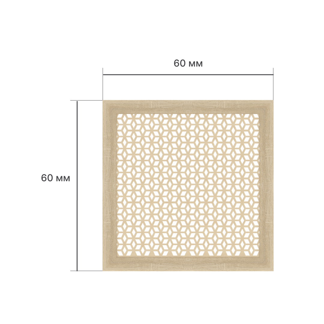 Экран для радиатора 60х60 см Илона дуб сонома STELLA Standart STSR-1171 - Вид №1