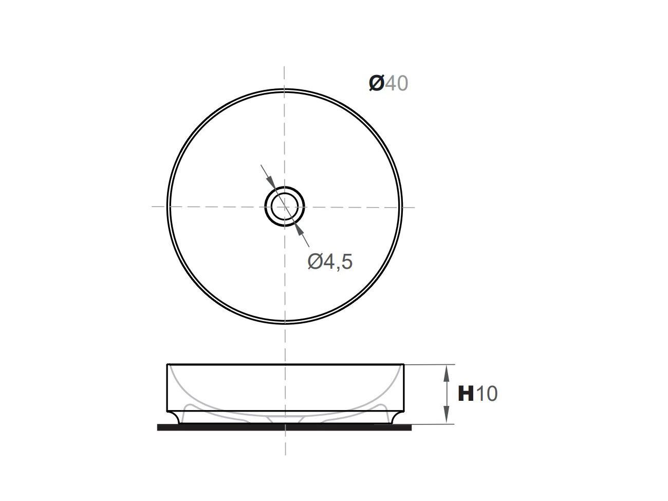 Круглая столешница из твердой поверхности Inbani ARCH-00111889 - Вид №5
