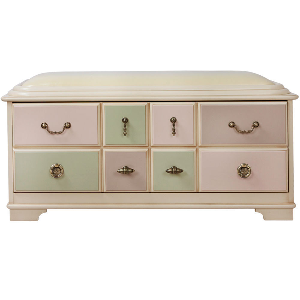 11532 Банкетка Пандора 2 с ящиком Айвори Акварель BOGACHO 4627139503484