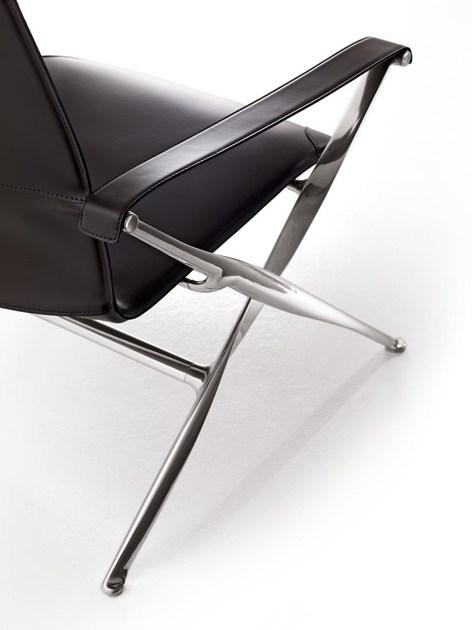 B&B Italia Раскладывающееся кожаное кресло с подлокотниками Beverly sun-id-1497449 - Вид №1