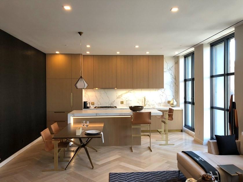 ZALABA Design Высокий кожаный табурет со спинкой Kolb sun-id-1385825 - Вид №1