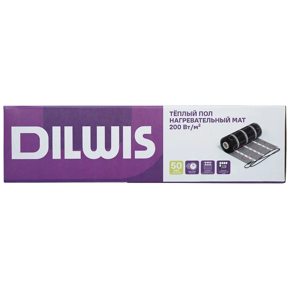 Теплый пол DILWIS: нагревательный мат 200 Вт/м² для плитки и керамогранита 89398472 STLM-1404322 - Вид №2