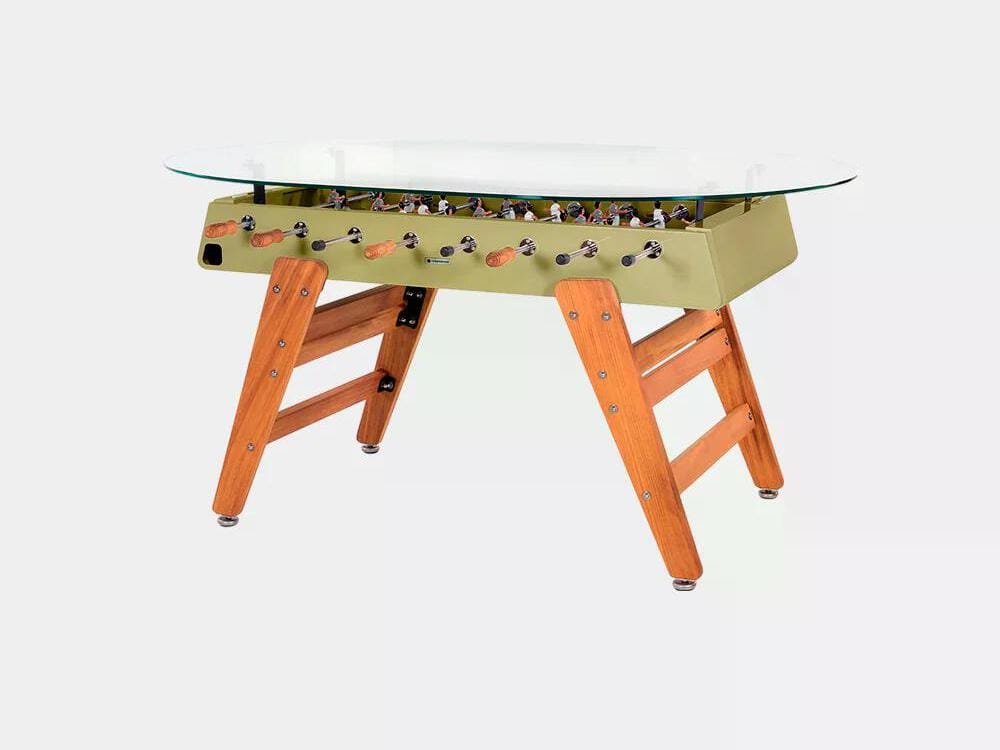 Овальный обеденный стол из стали и ироко со стеклянной столешницей RS Barcelona RS3 WOOD ARCH-00034979 - Вид №27