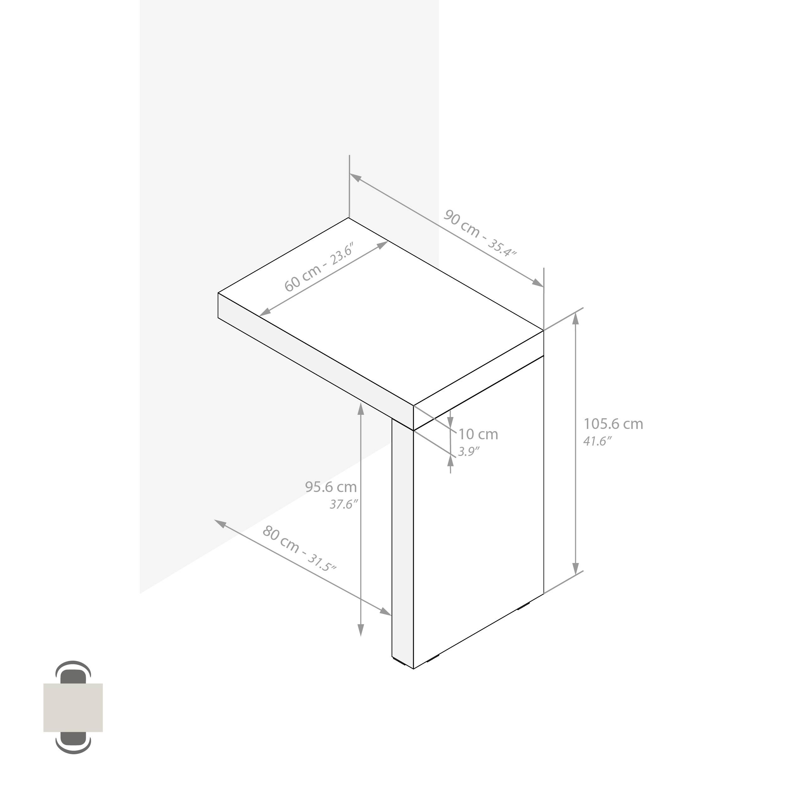 Высокий стол на полуострове в облагороженном Mobili Fiver Evolution ARCH-00029986 - Вид №37