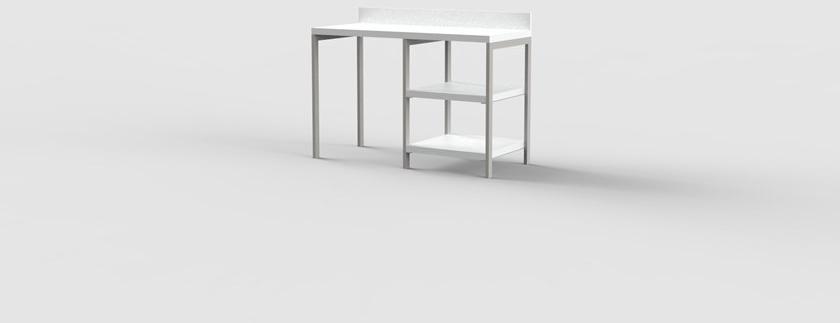 Mobilspazio Прямоугольный стол с полками для гостиниц Urban sun-id-1471606 - Вид №10