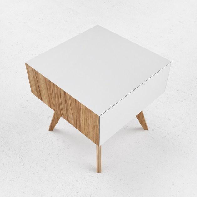 ODESD2 Прикроватный столик из стали и дерева H sun-id-1356214 - Вид №4