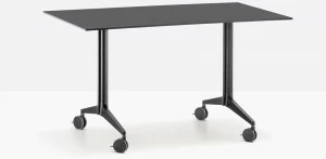 Pedrali Прямоугольный складной металлический стол на колесиках