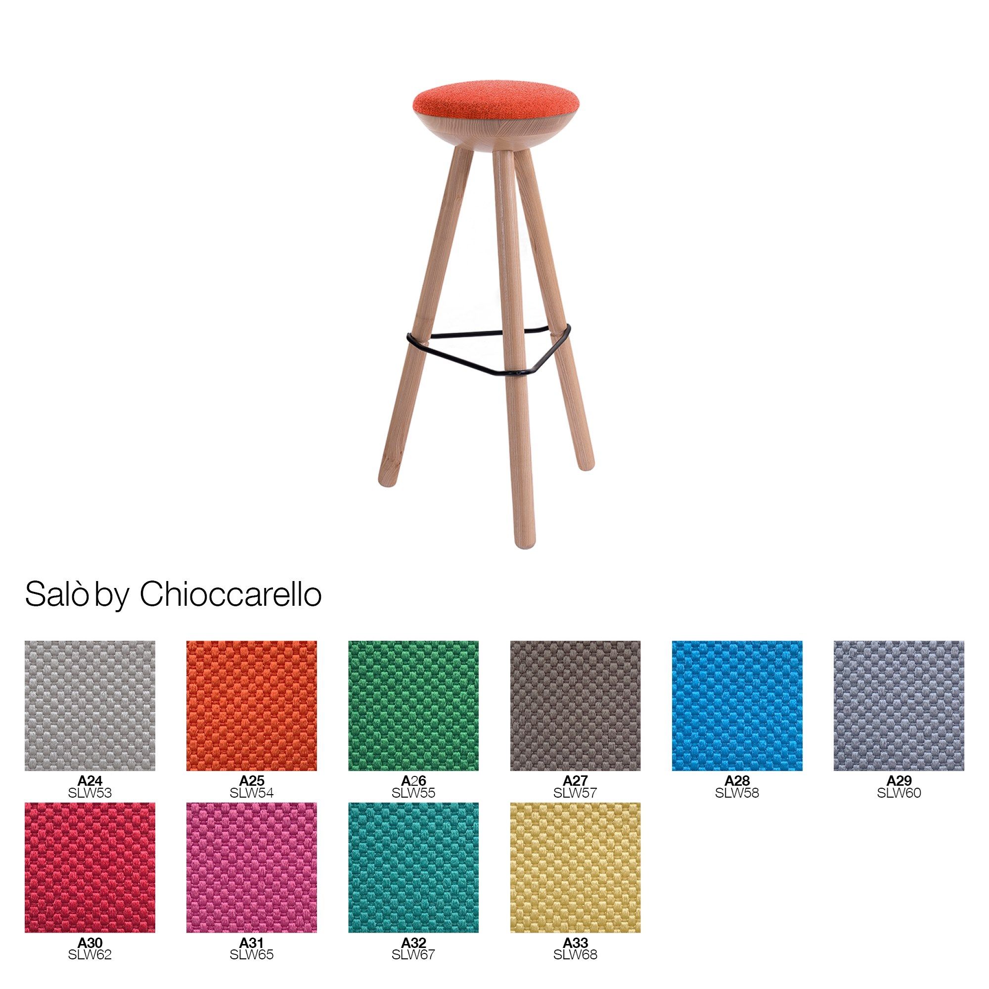 Деревянный табурет с подставкой для ног Askia TRIBUT ARCH-00075452 - Вид №7