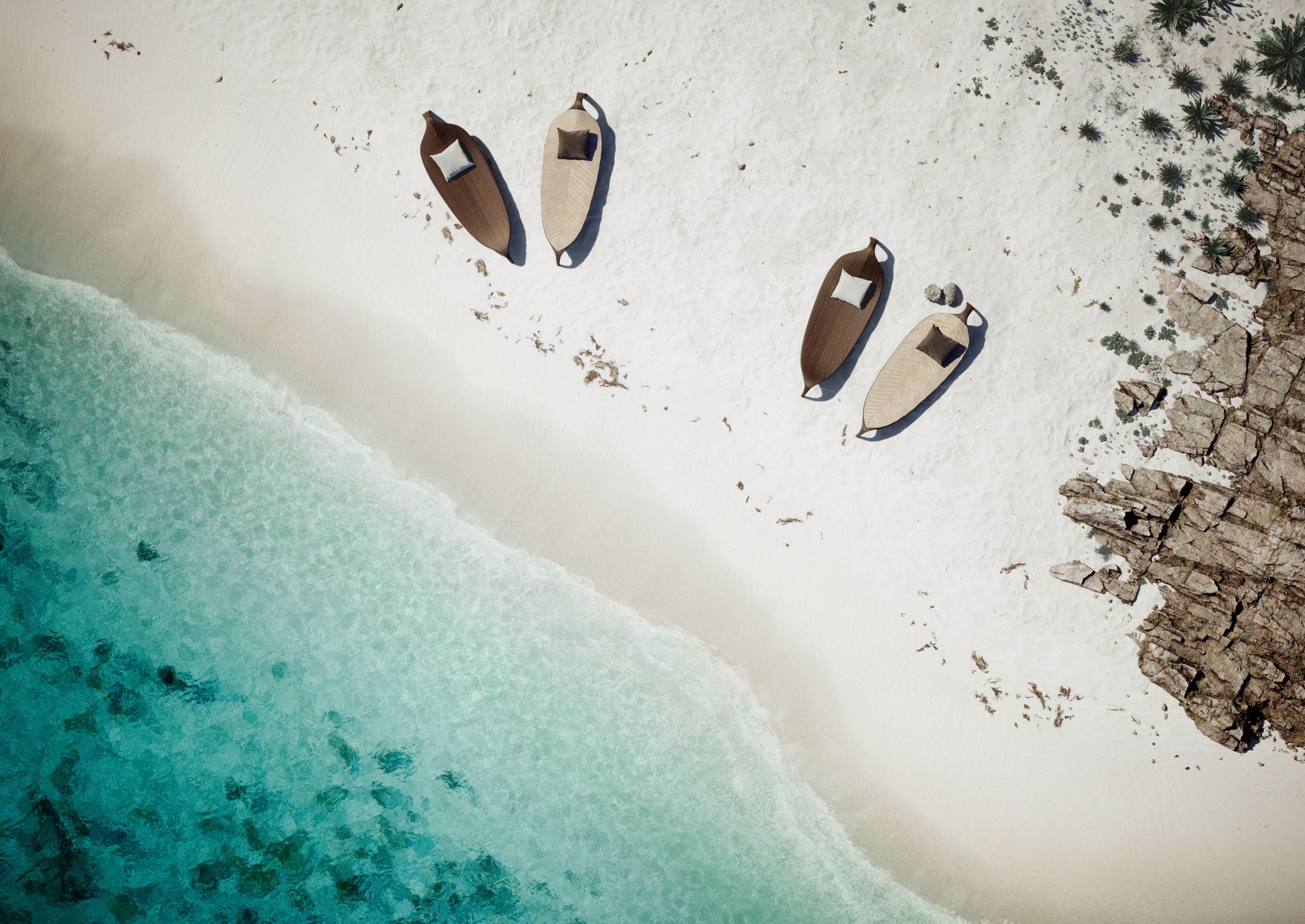 Шезлонг из синтетического волокна DEDON LEAF ARCH-00081443 - Вид №5