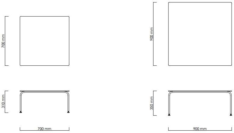 Coro Квадратный садовый стол из алюминия с порошковым покрытием Jubeae sun-id-1431545 - Вид №1