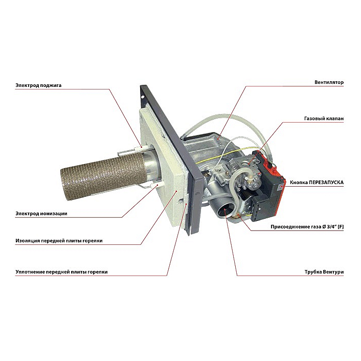Горелка газовая ACV BG 2000-S 45 для DELTA PRO V13 237D0155 - Вид №2