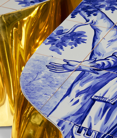 0-053 Центральный стол из плитки Lapiaz Boca Do Lobo  - Вид №19