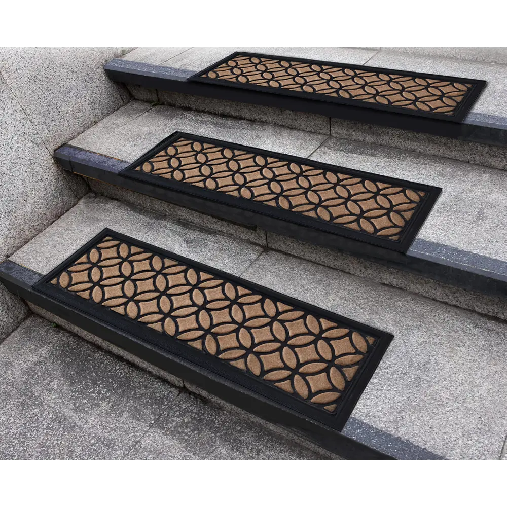 Коврик грязезащитный полиэстер Bali S2 25x75 см цвет бежевый Santreyd STLM-2149349 - Вид №5