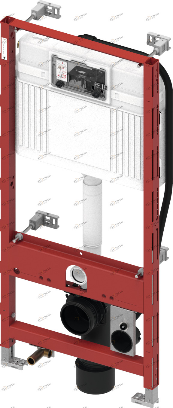9300044 Застенный модуль TECEprofil со смывным бачком Uni, для унитаза-биде TOTO Neorest AC/EW, высота 1120 мм (9300044)