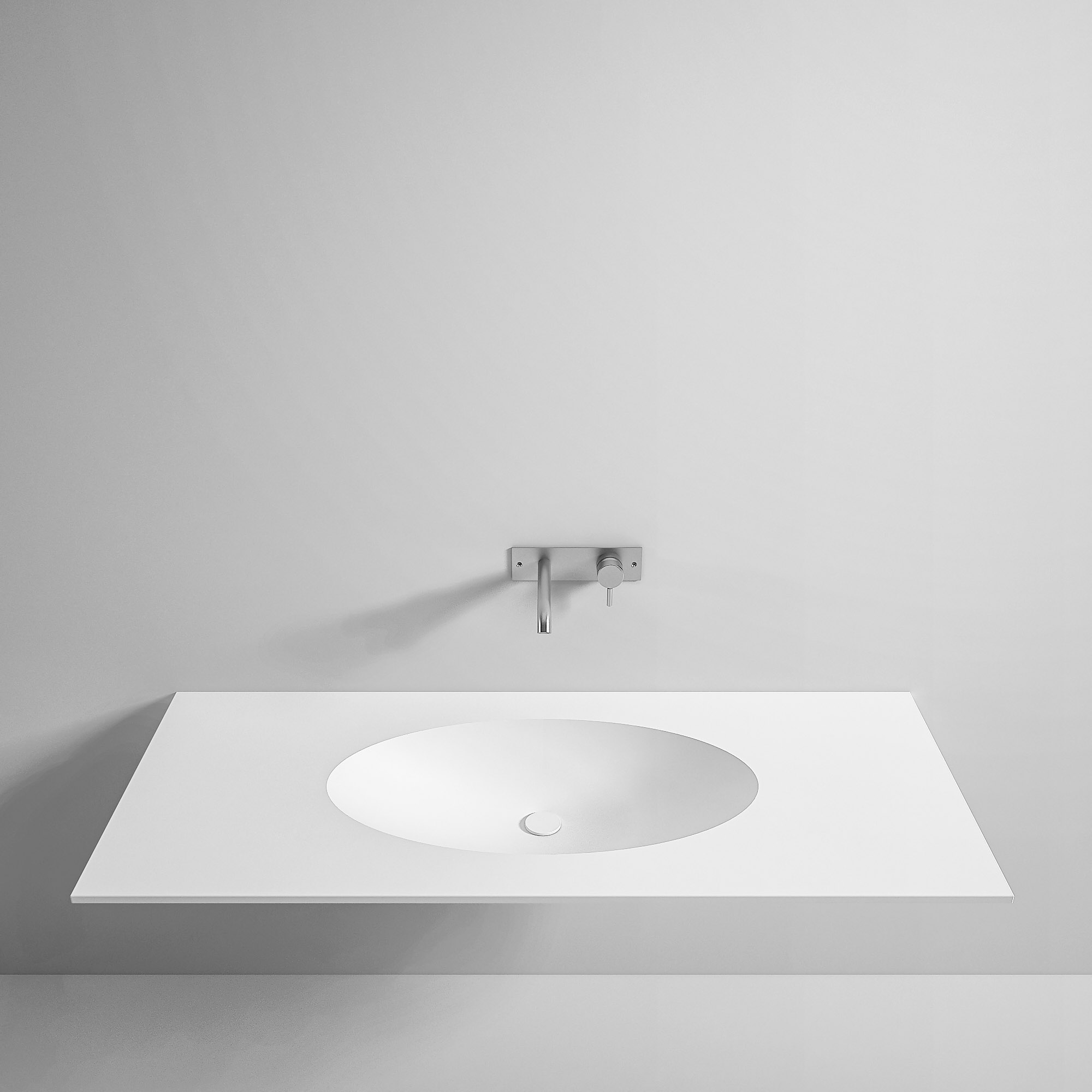 Rexa Design Столешница Korakril ™ с круглой раковиной REXA-ST104 