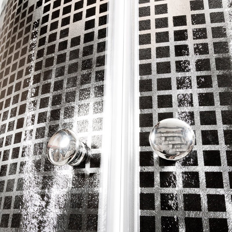 BМ4590 LED с гм. BLACK Душевая кабина DETO Серия ВМ L 890 с гм. и эл. BLACK - Вид №3