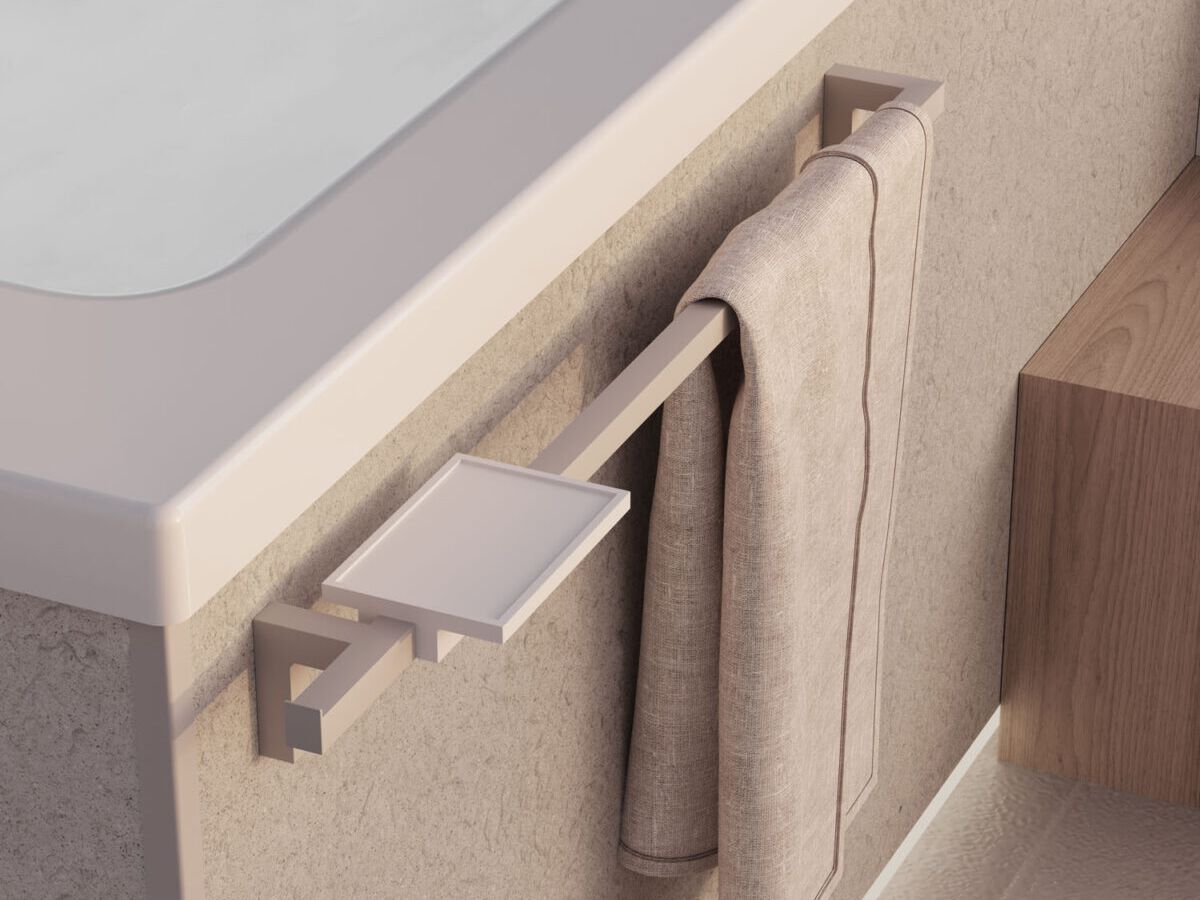 Окрашенный металлический держатель для полотенец DISENIA Porta asciugamani ARCH-00099857 - Вид №1