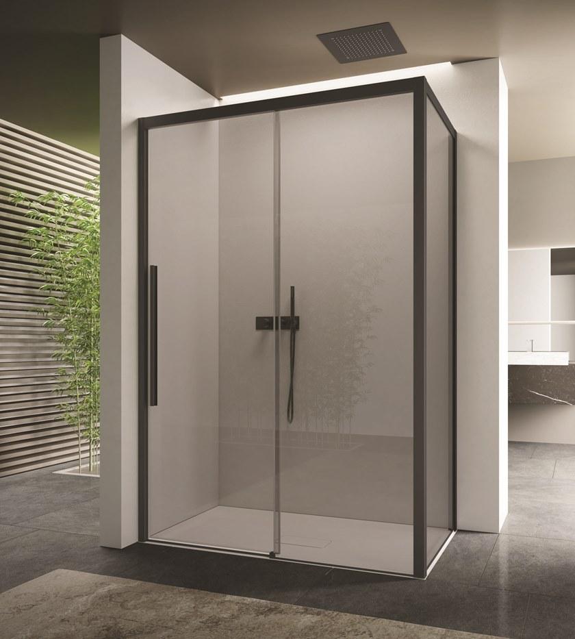 DISENIA Душевая кабина угловая стеклянная с раздвижной дверцей Space sun-id-1404418 - Вид №1