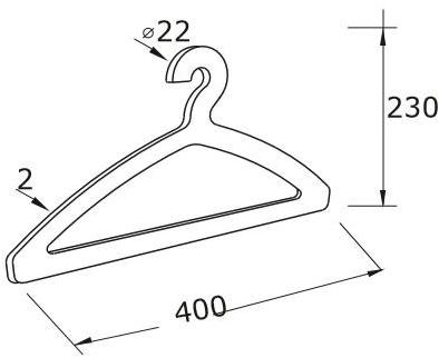 MINA Крючок для халата из нержавеющей стали Emme 20123 - Вид №2