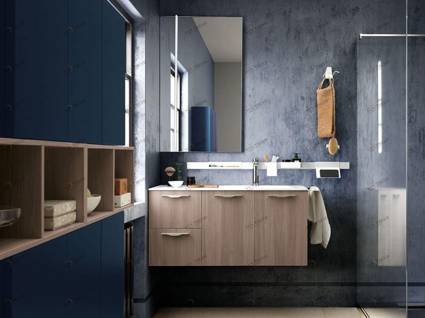 Archeda Тумба под умывальник одинарная настенная, лакированная Light sun-id-1494599