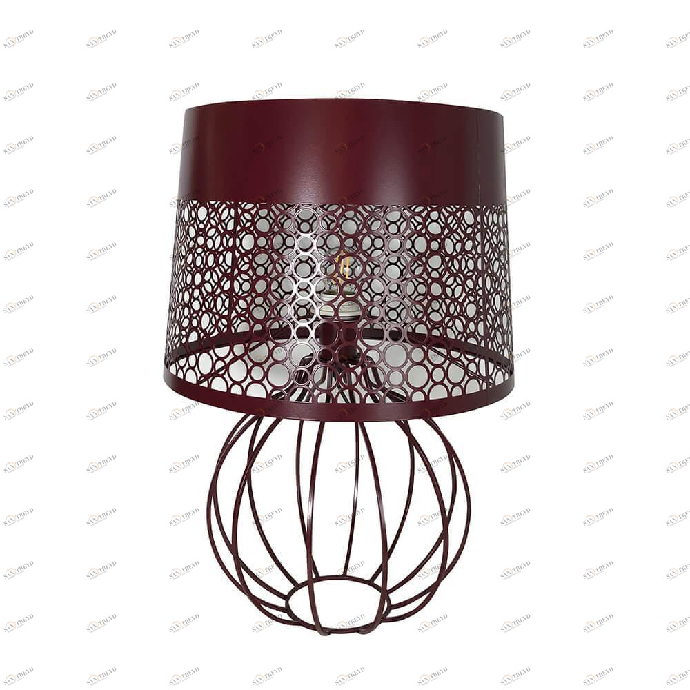 Лампа настольная бордовая Seven Fires "Карвед" 39103.04.12.01B SEVEN FIRES КАРВЕД 00-3907809 Фиолетовый 