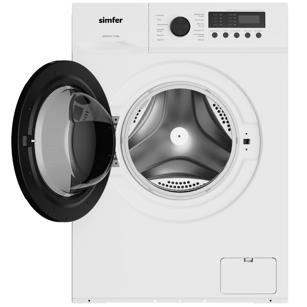 9209680 Стиральная машина Simfer WWC601 белый STDN-0081525 - Вид №3