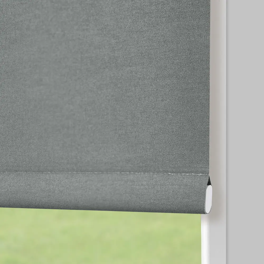 Рулонная штора KREAFORTA Karelia блэкаут серая - полное затемнение и приватность 89391185 STLM-1569433 - Вид №5