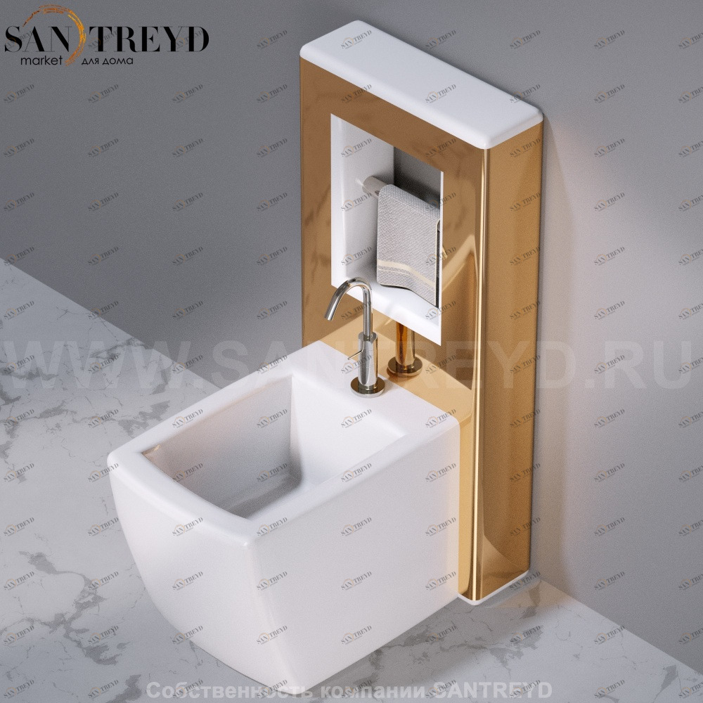 C302VX.250 Настенный керамический шкаф для биде напольное WALL A. e T. Italia AeT ITALIA